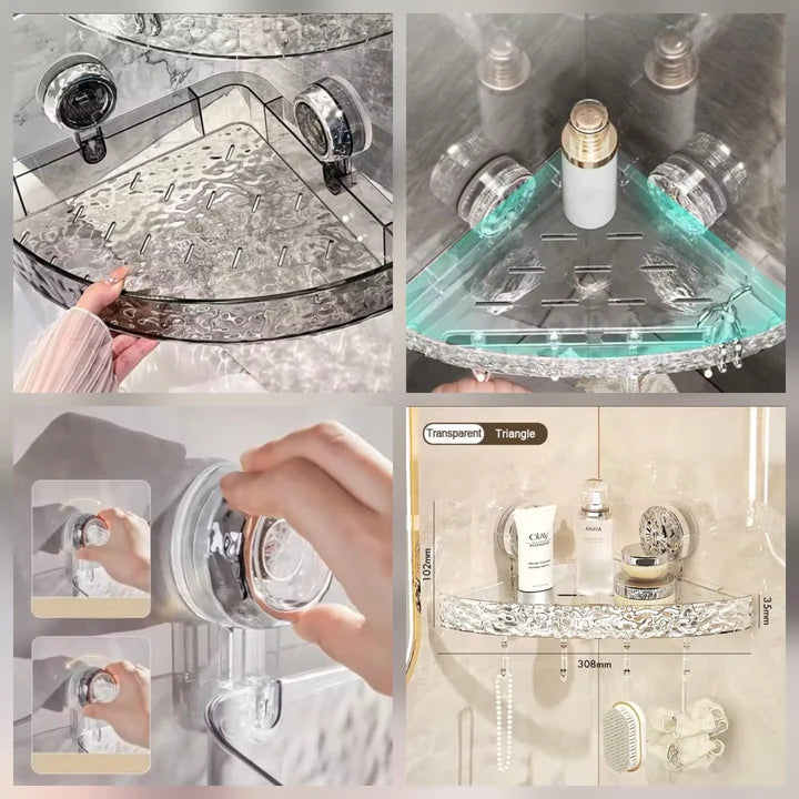 Acrylic Suction Corner Shelf (Buy 2 Get Free Gift)