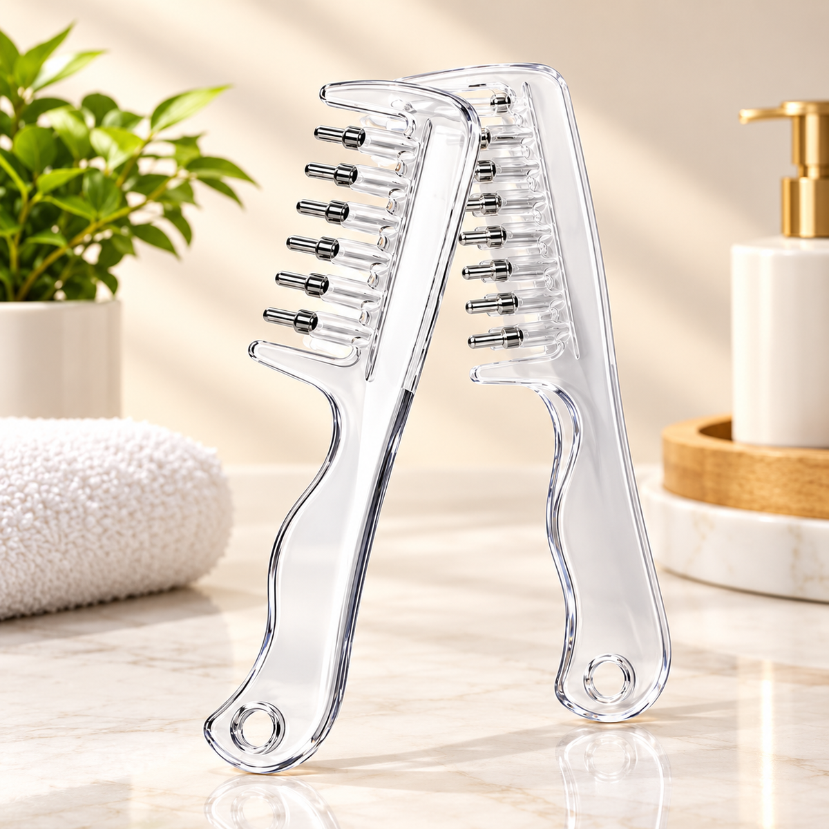 2-in-1 Hair Oil Applicator Comb