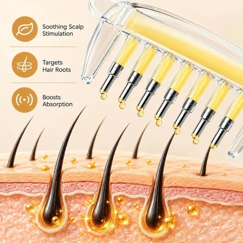 2-in-1 Hair Oil Applicator Comb
