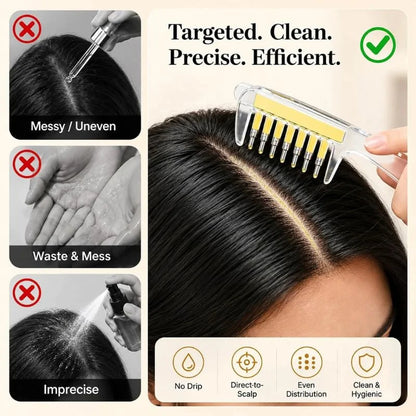 2-in-1 Hair Oil Applicator Comb