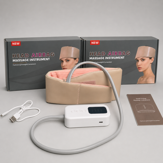 Head Airbag Massage Instrument – Portable Head Massager