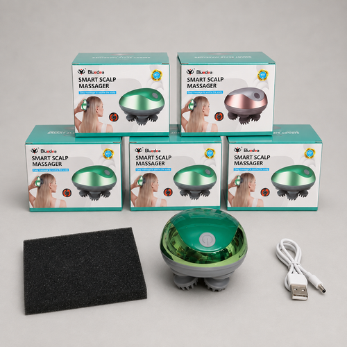 Blueidea Smart Scalp Massager – Rechargeable Head & Scalp Massage Brush