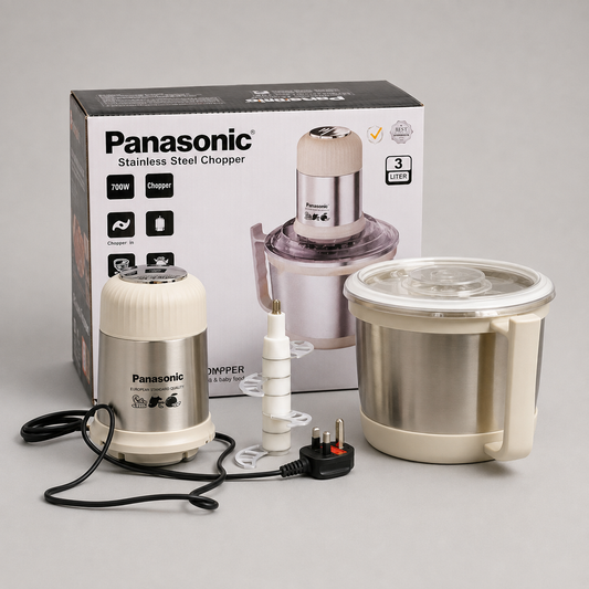 Panasonic Stainless Steel Chopper – 700W, 3L Large Capacity