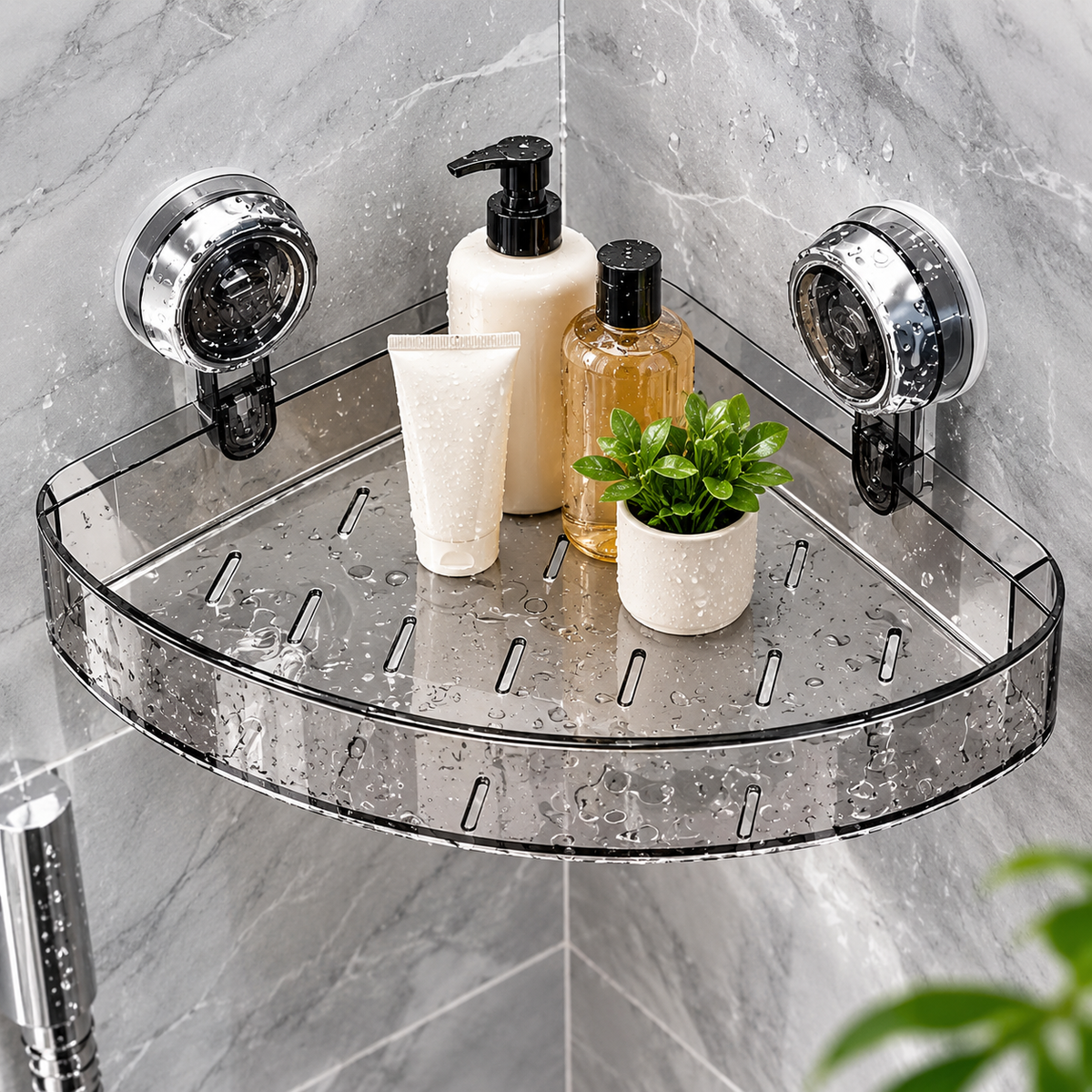 Acrylic Suction Corner Shelf (Buy 2 Get Free Gift)