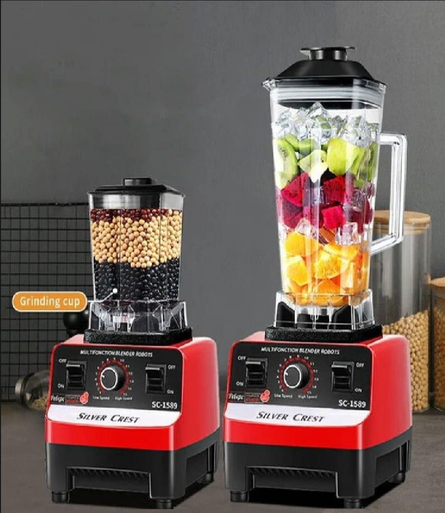 2L BPA Free Multifunctional Blender Set Red Black