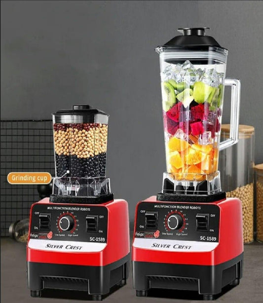 2L BPA Free Multifunctional Blender Set Red Black
