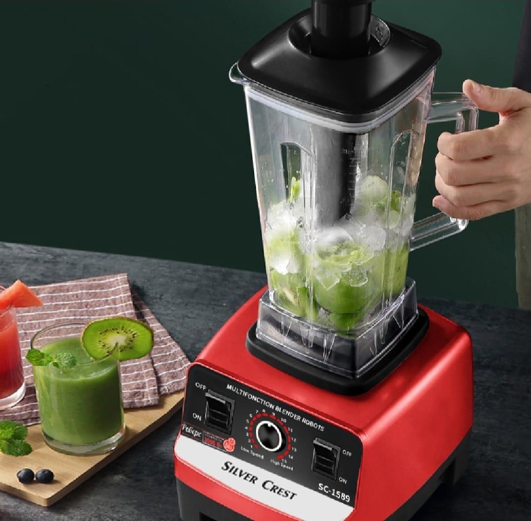 2L BPA Free Multifunctional Blender Set Red Black