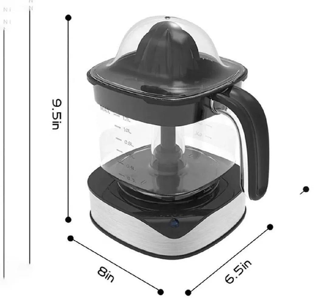 Portable Electric Citrus Juicer Black Stainless Steel