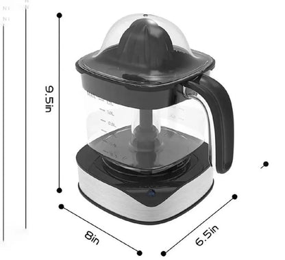 Portable Electric Citrus Juicer Black Stainless Steel