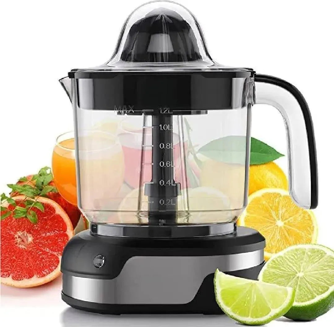 Portable Electric Citrus Juicer Black Stainless Steel