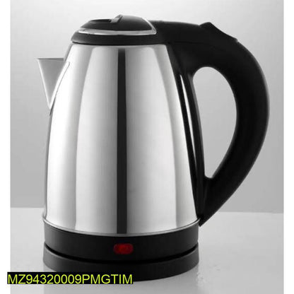 Cordless Electric Kettle 1500W 2L Stainless Steel Black Handle