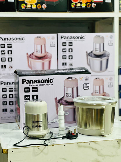 Panasonic Stainless Steel Chopper – 700W, 3L Large Capacity